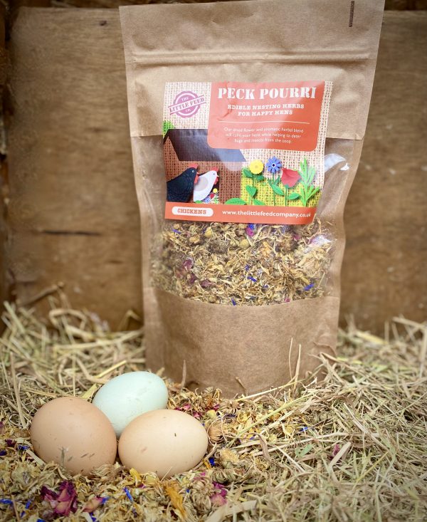 peck pourri nest box herbs for chickens