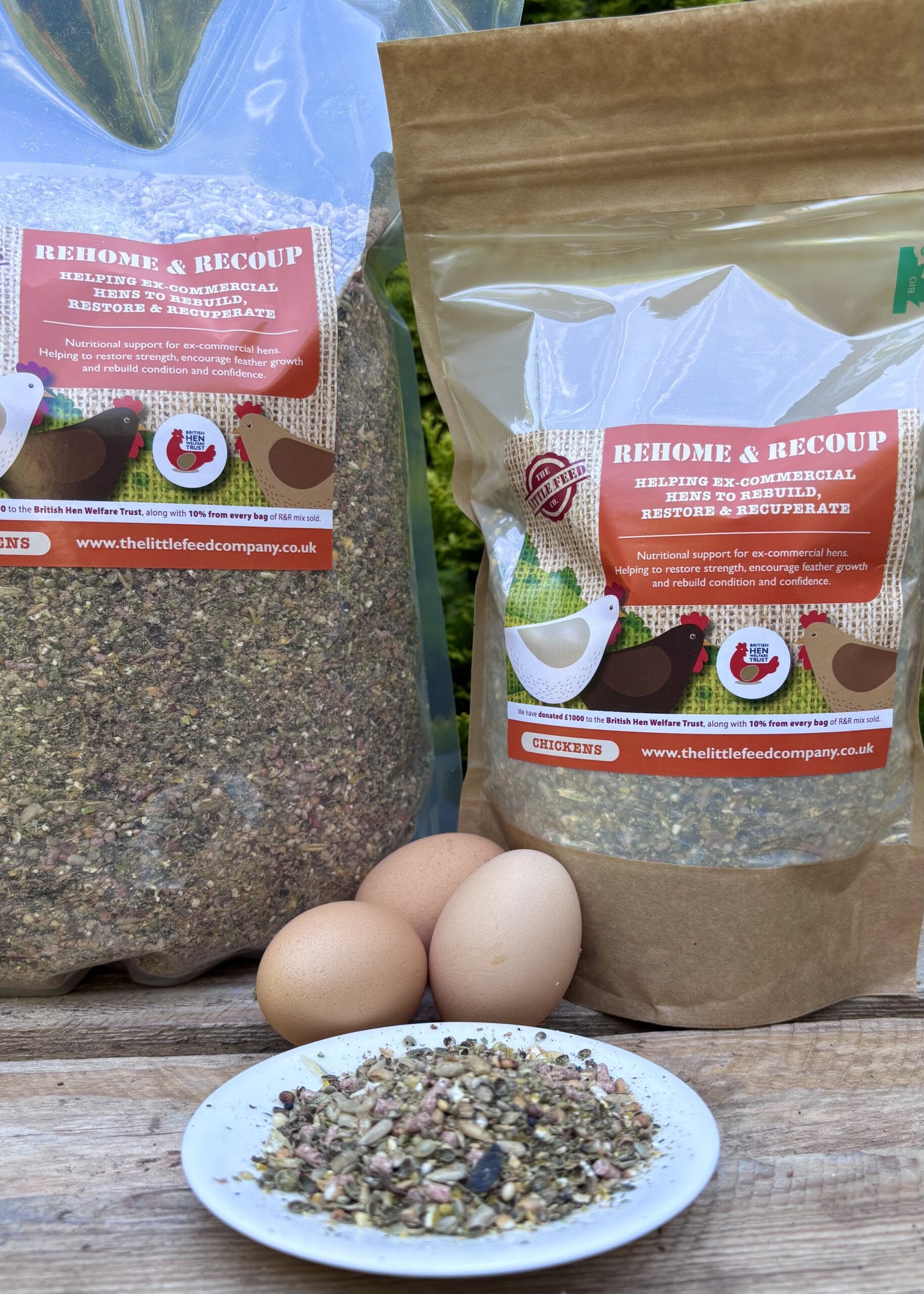 Rehome and Recoup mix 800g and 3.5kg sizes